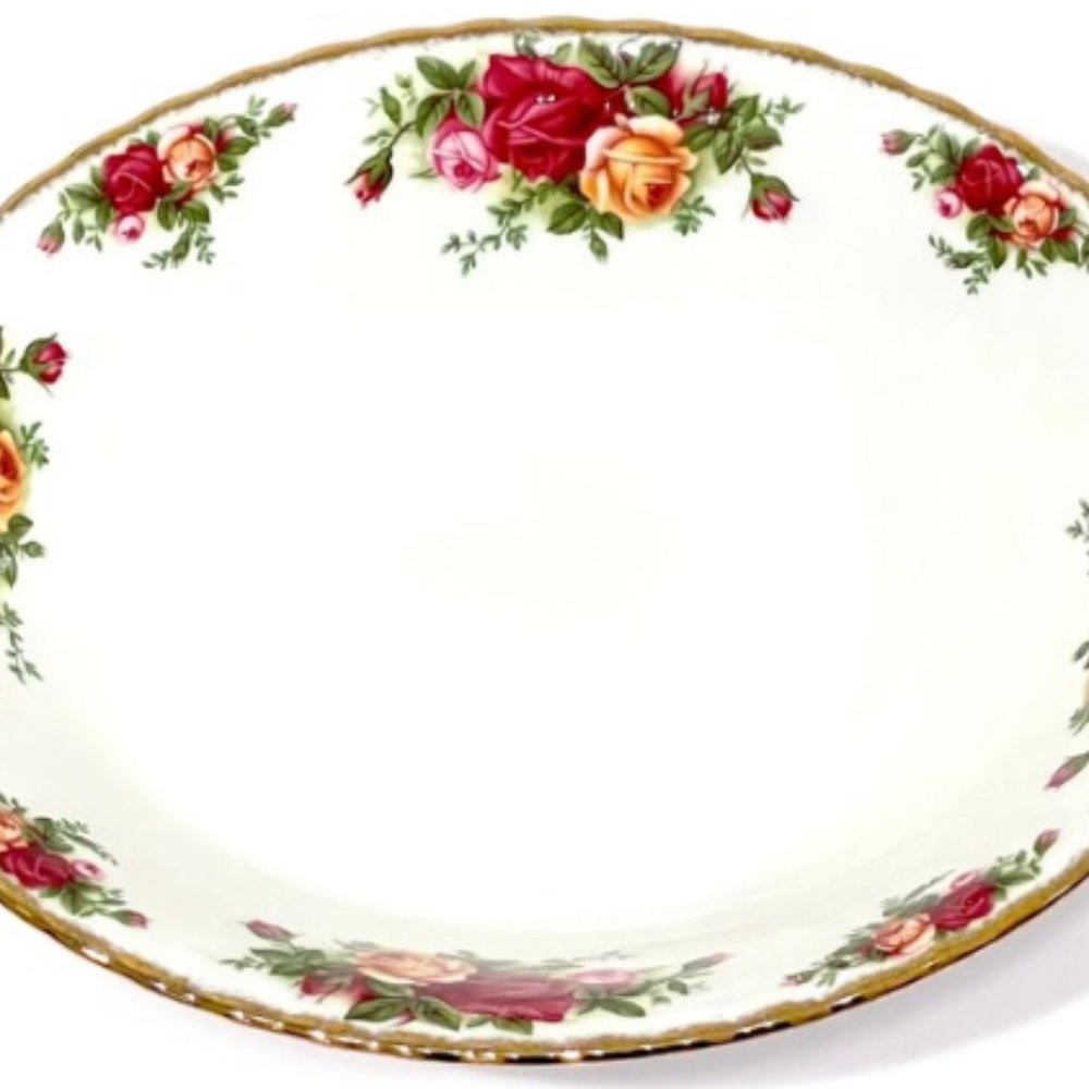 Royal Albert Old Country Roses Oval Bowl Vegetable Server Pink & Yellow NEW